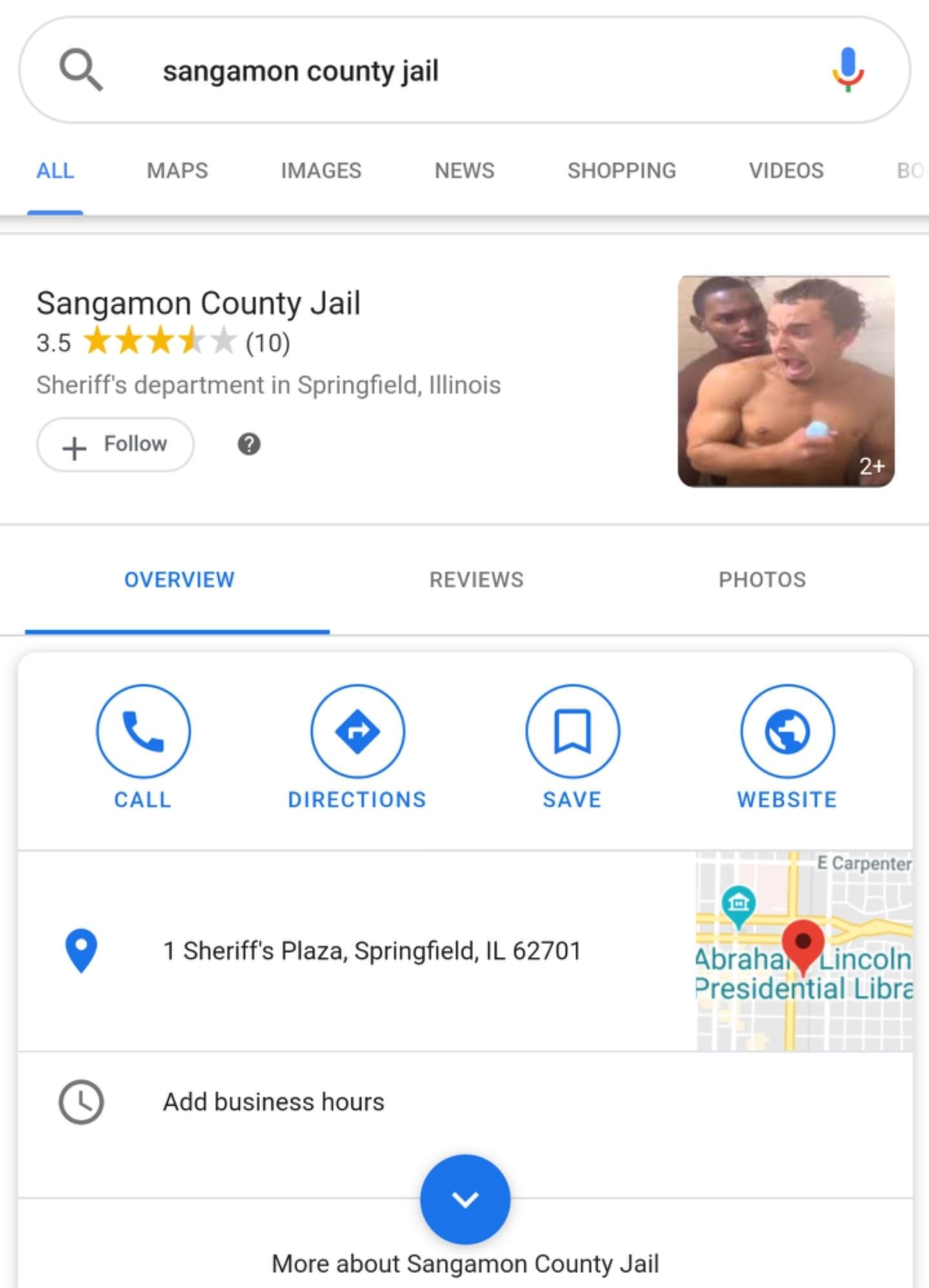 Local jail google info pic lol