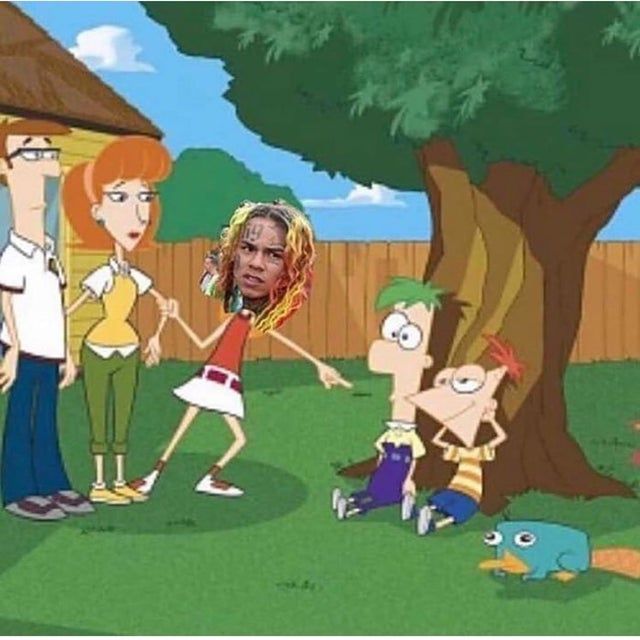Phineas looks like Vanessa gave him the good good