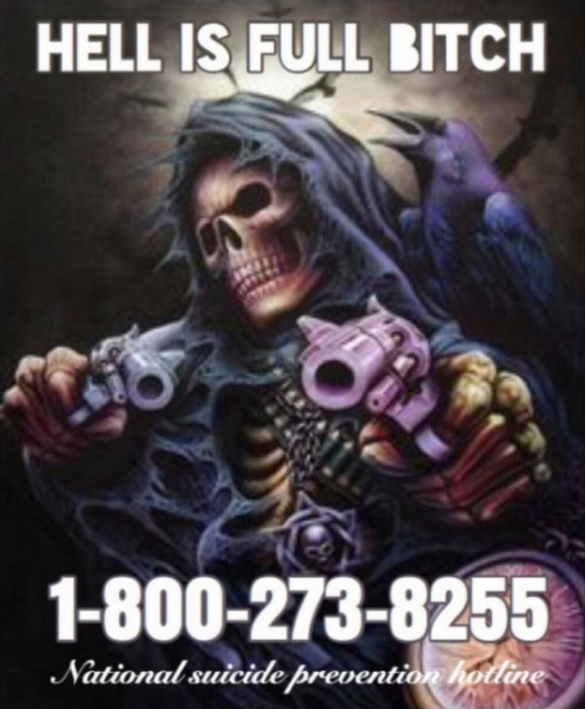 He doesn't want your depressed ass killin' the mood