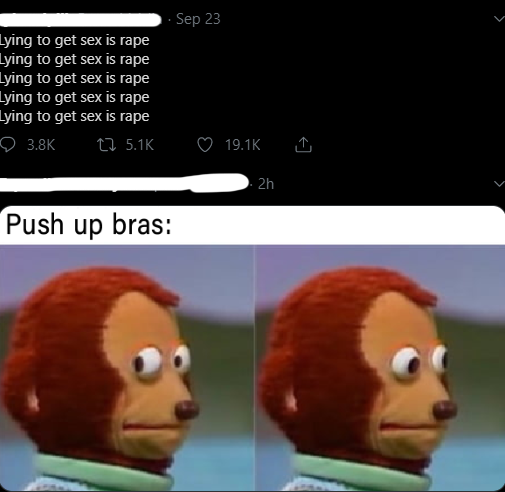 yeah or lies like "I promise not to leave you for your best friend", Roasties am I right bois