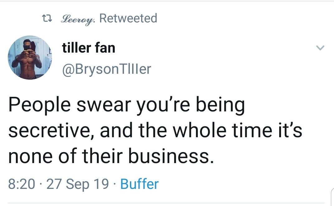 Mind ya bizness