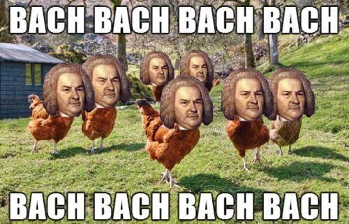 With a Bach Bach here and a Bach Bach there