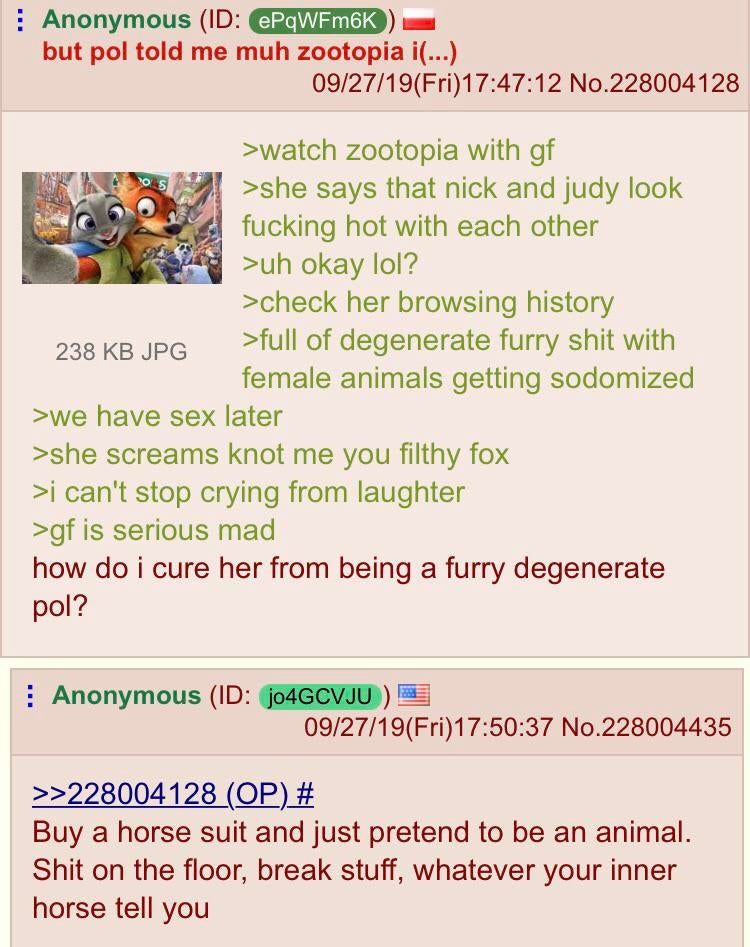 Anon releases his inner animal