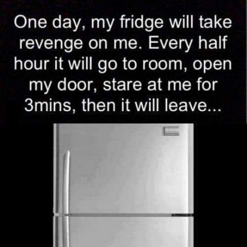 The refrigerator's revenge