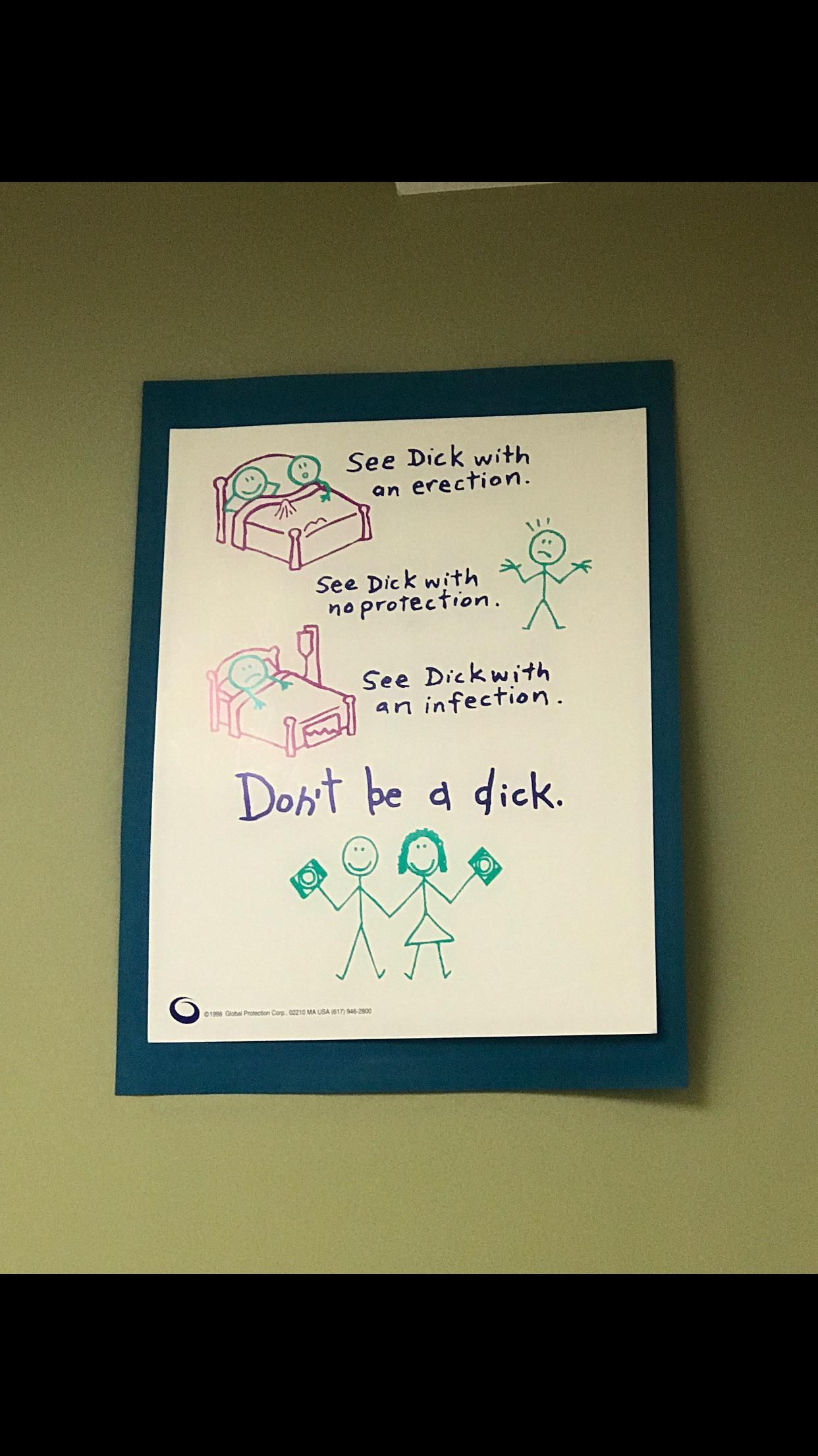 My girlfriend saw this at her university’s health center