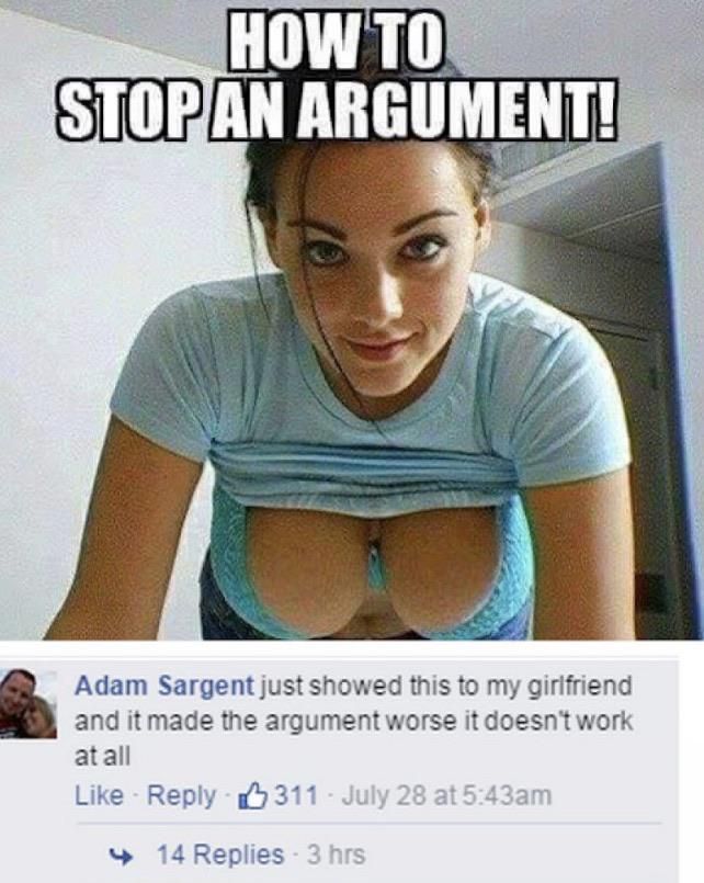 How not to stop an argument