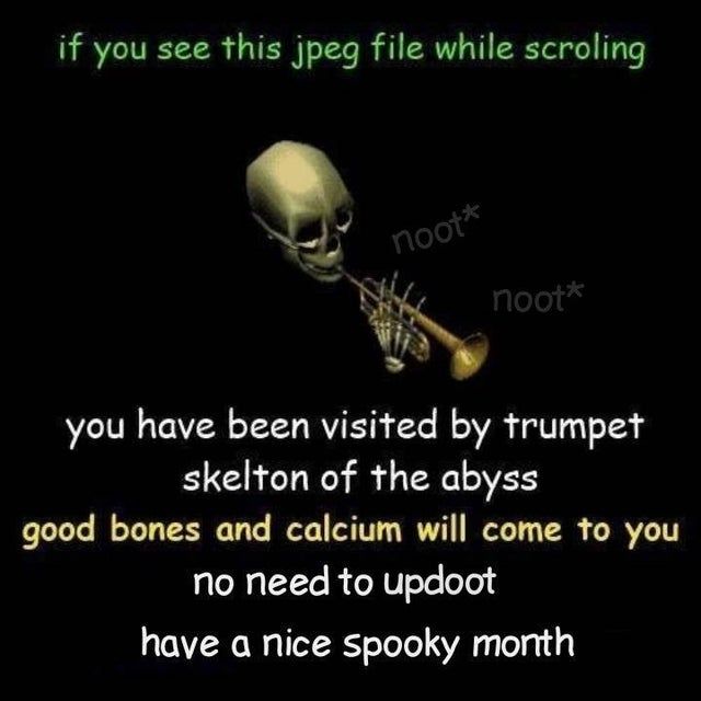 Have a good spook-tober.