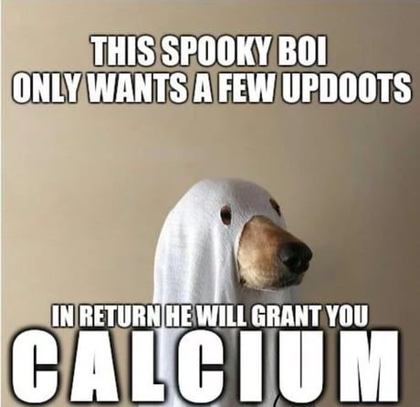 1 updoot = 1 calcium