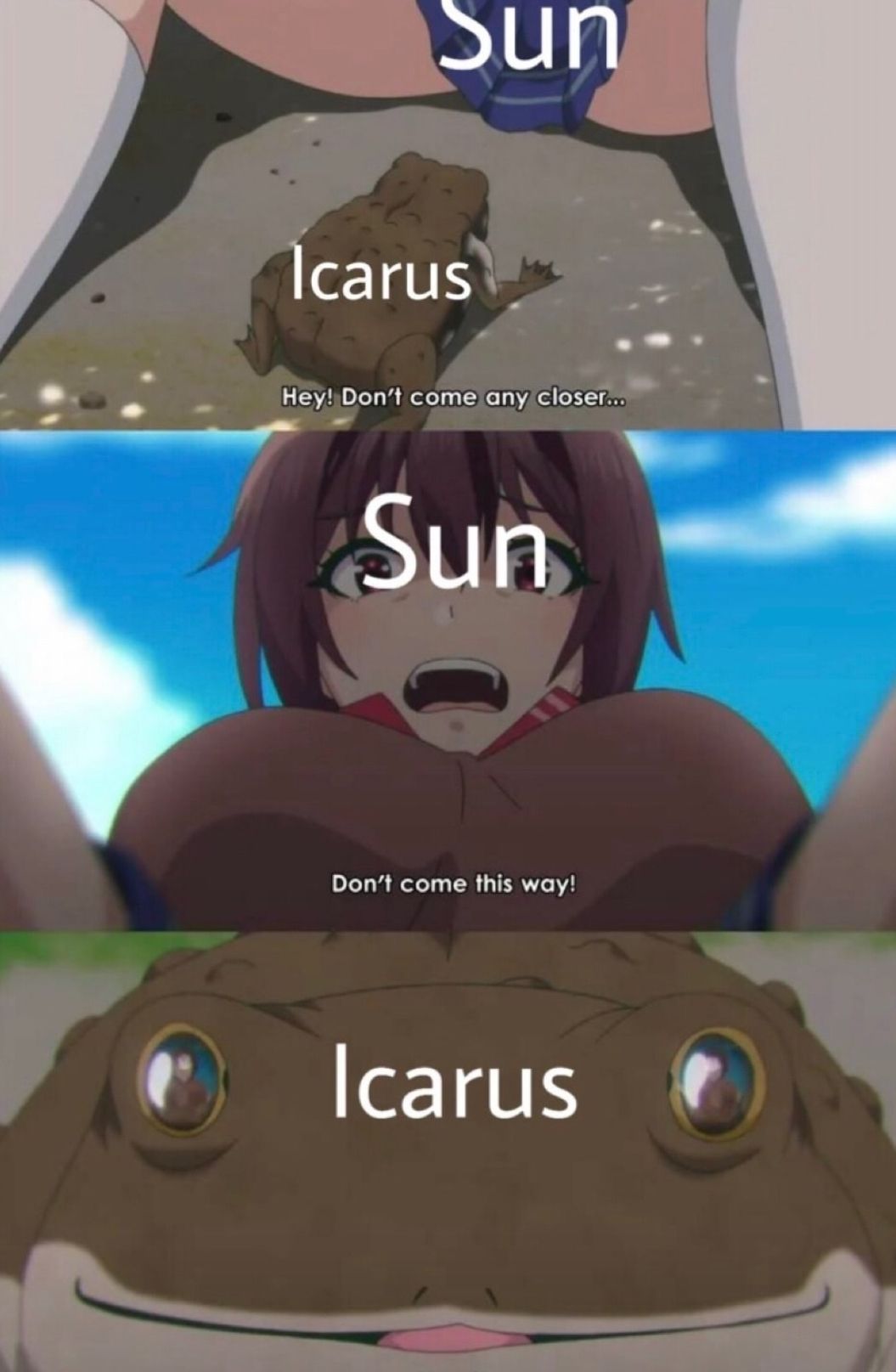 if I was Icarus in this case, I'd be attracted to the sun too