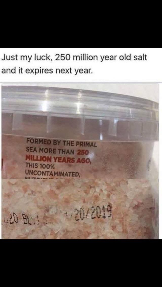 This salt will be rotten soon.