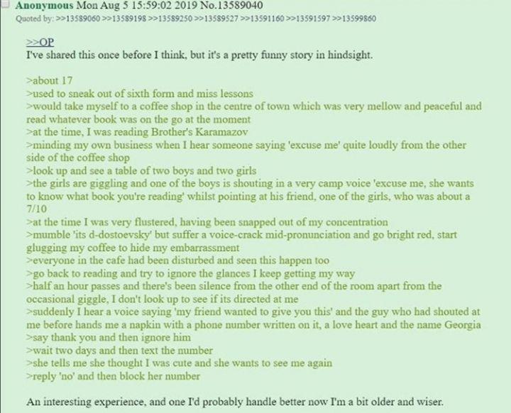 Anon skips school, embarrasses himself and then rejects a wahman