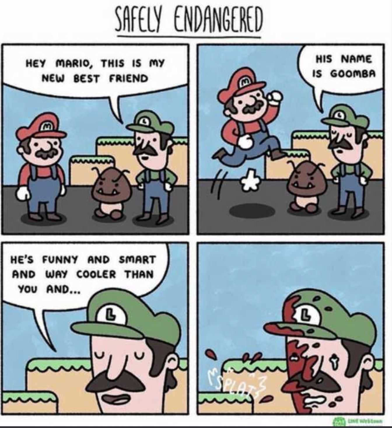 Luigi finally made a friend