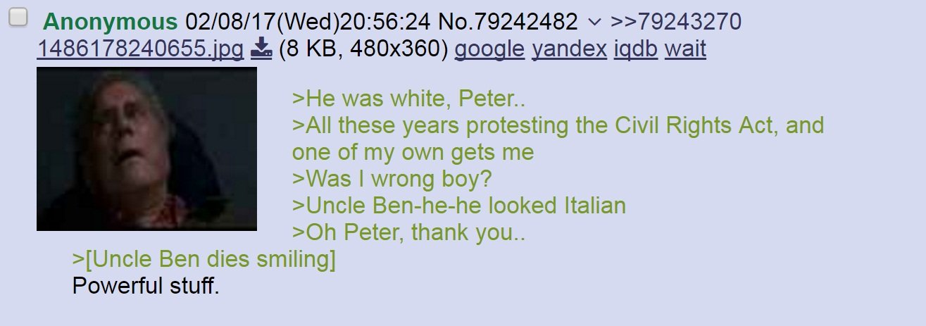 Didn't know Uncle Ben was an Italian name