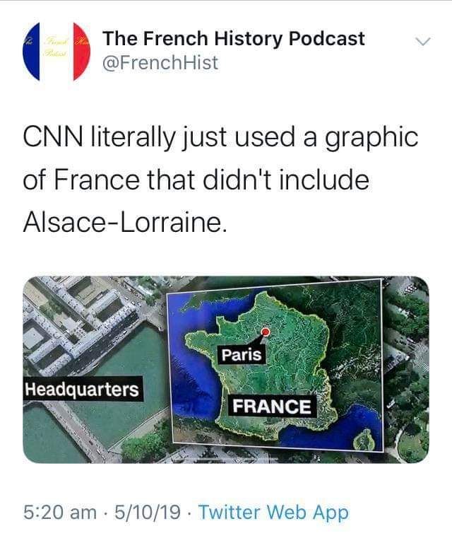 Finally, an accurate map of France.