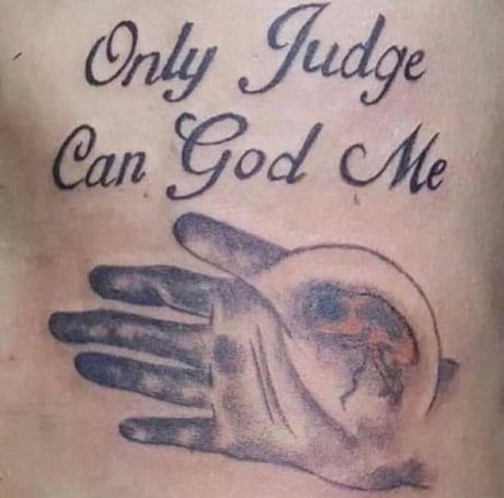 Poor tattoo artist who had to make this