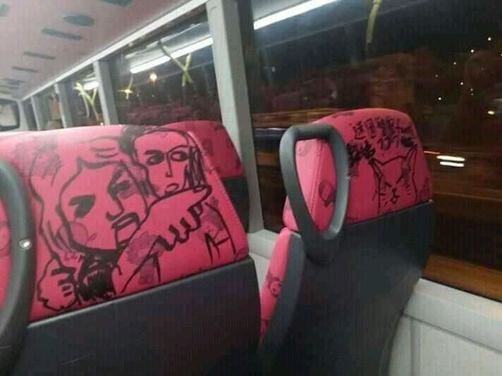Someone did it on a random bus