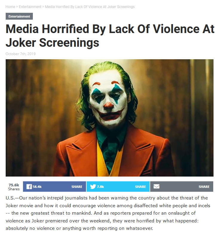 go to the theater and nobody loses their minds!