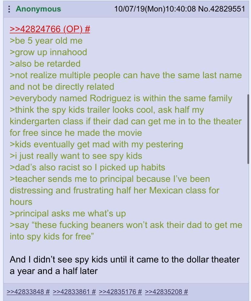 Anon wants to see Spy Kids