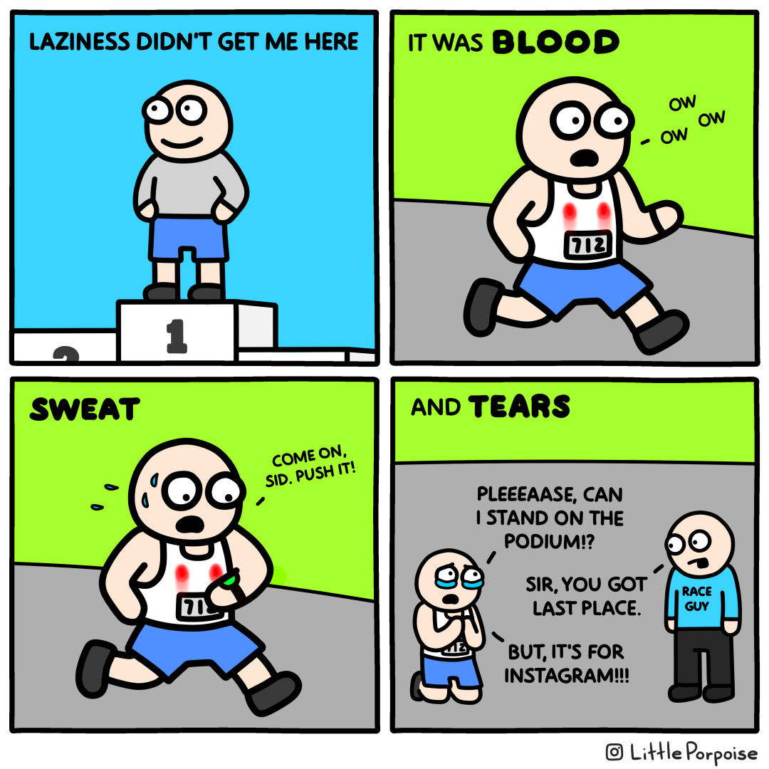 Blood, sweat, and tears