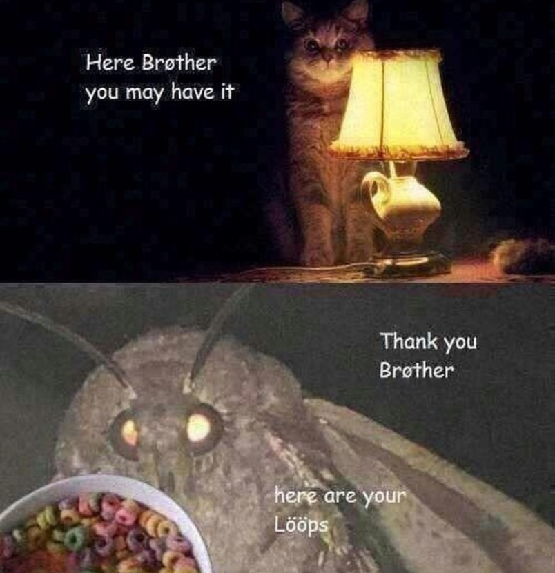 A lamp for some loops, brother?