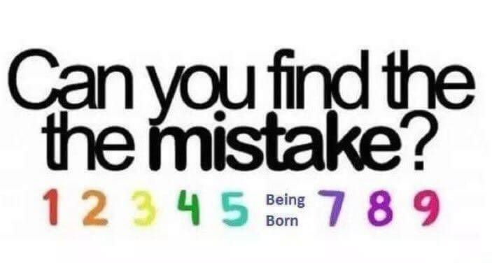 There are no mistakes, just happy accidents