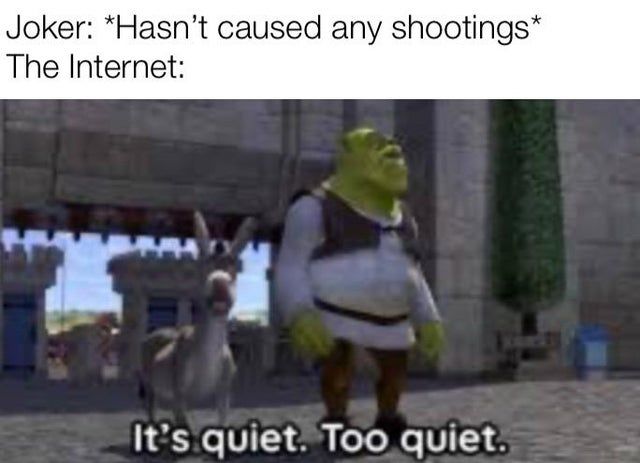 Joker shooting meme