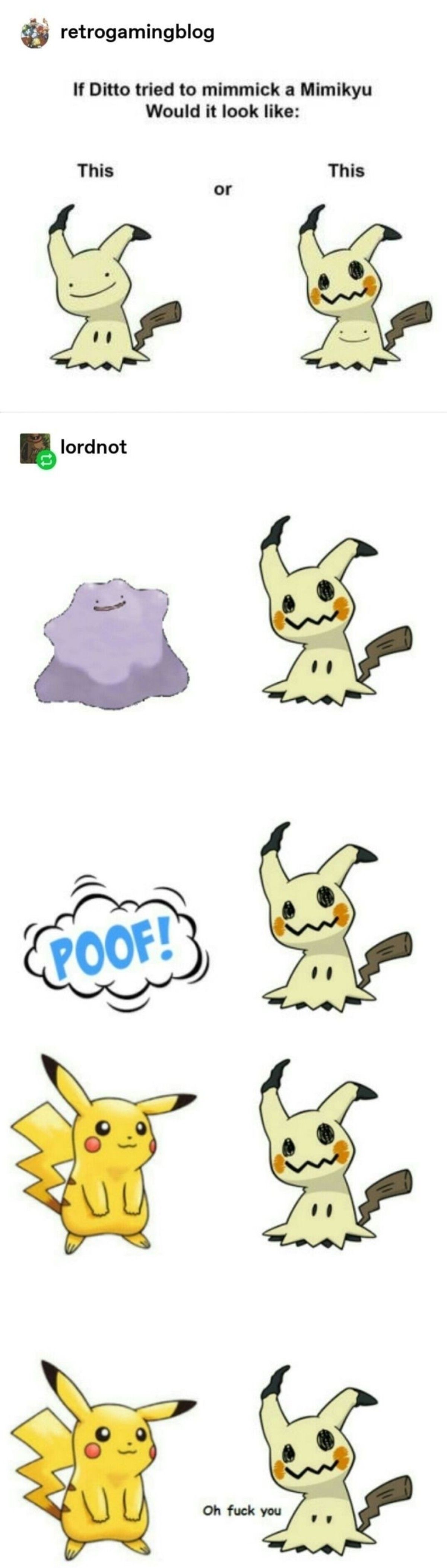 Ditto is dumb gimmick pokemon