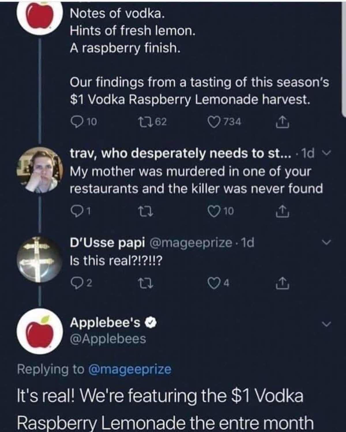 1$ vodka raspberry lemonade