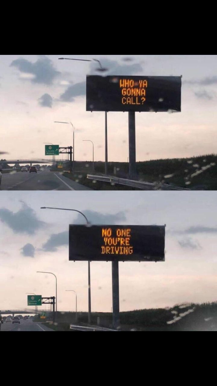 Don't text and drive bois