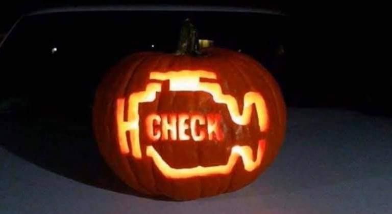 "Kid: Let's Carve a Scary Pumpkin!"... Dad: