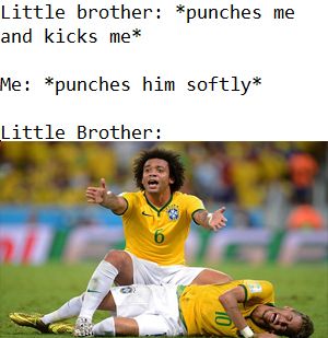 Come on it wasn't even that hard, I'll let you punch me back