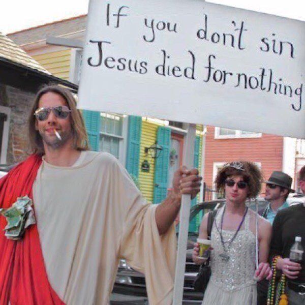 Sin away or he died for nothing
