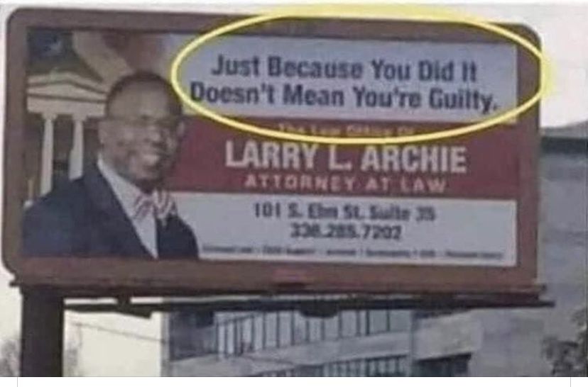 Being blamed for a crime you committed? Call Larry