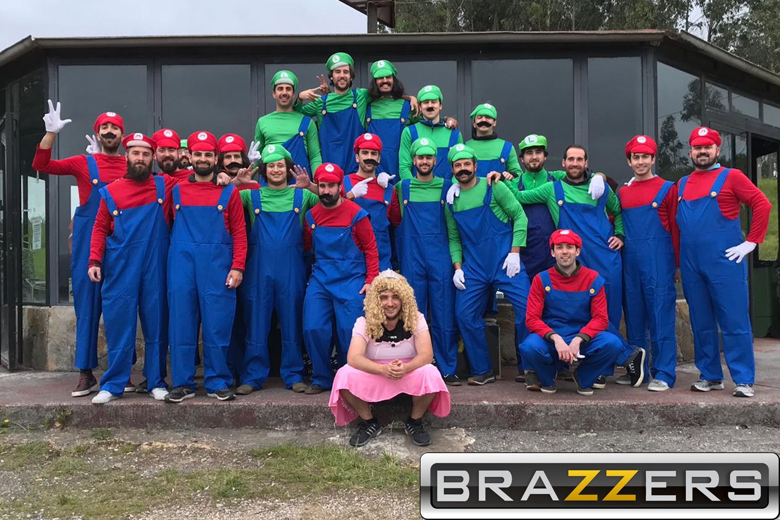 - I was told that adding the Brazzers logo to this pic with my friends would improve it