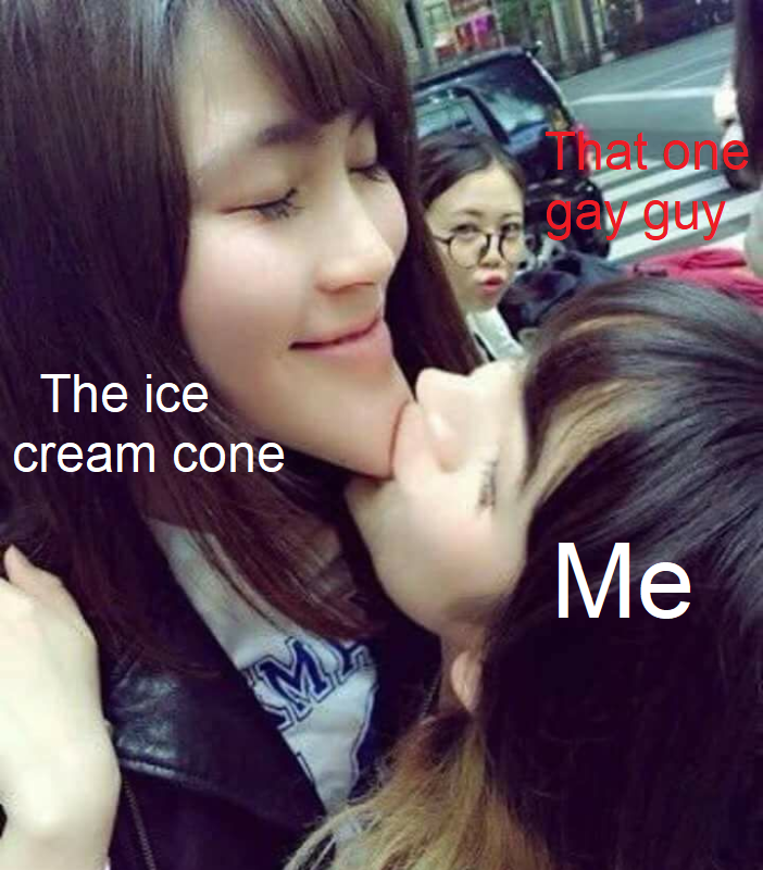 Nothing gay about sucking the cream