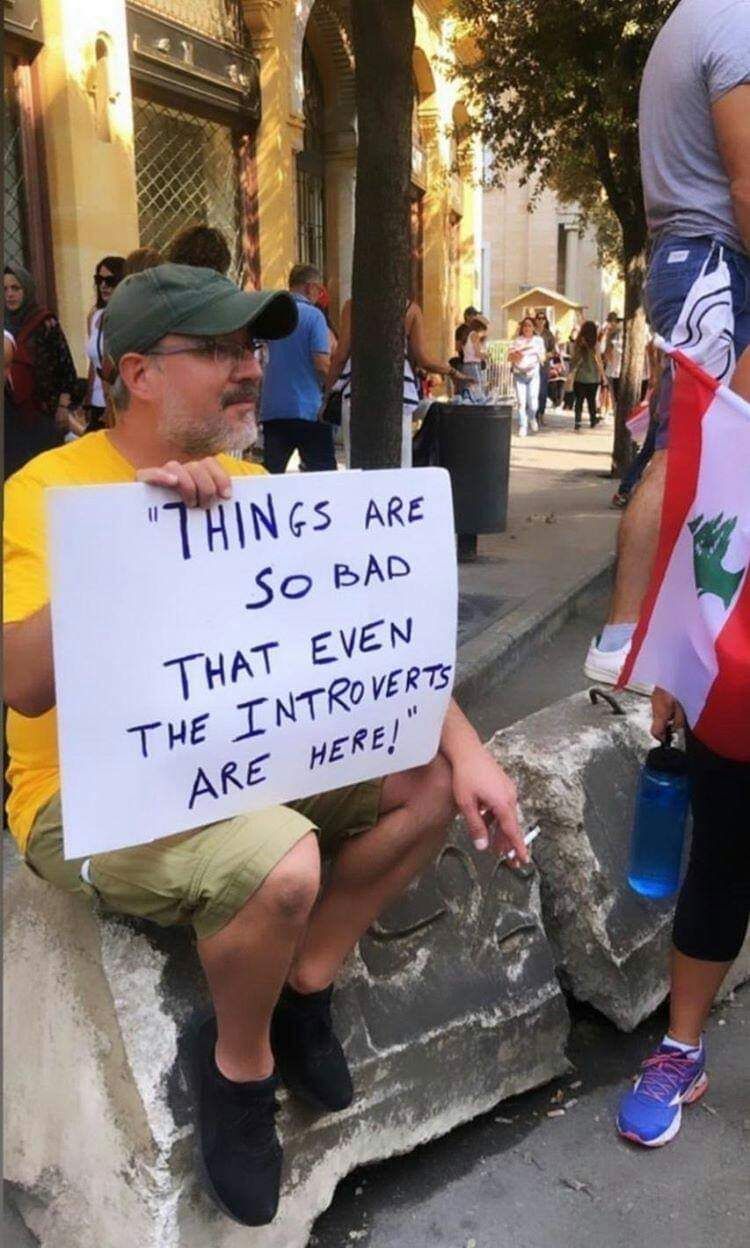 From Beirut protesters