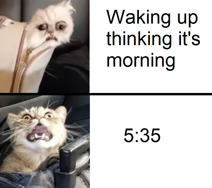 and then you can't get back to sleep