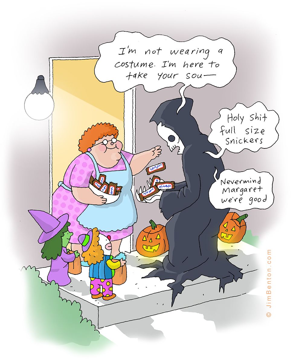 my cartoon gets posted a lot every Halloween. guess I'll do it this year.