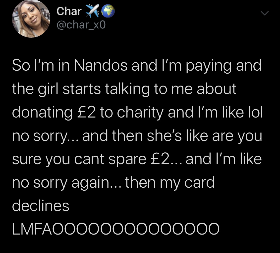 Can I get a £2 donation?