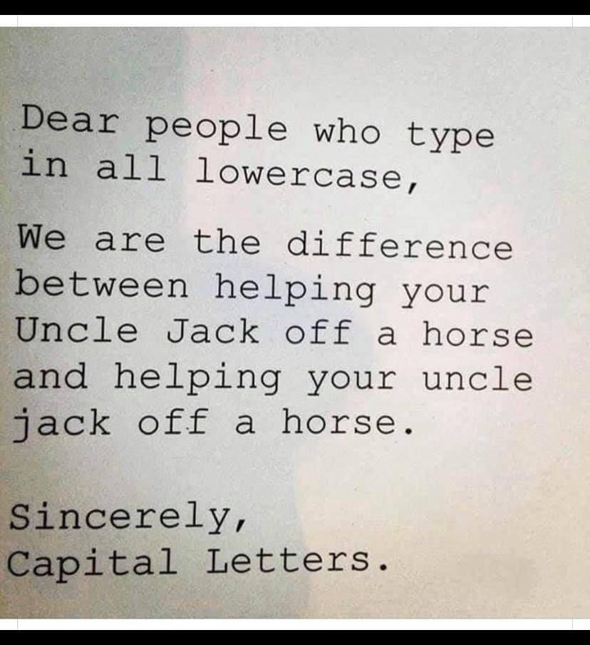 Uncle, i jacked your horse
