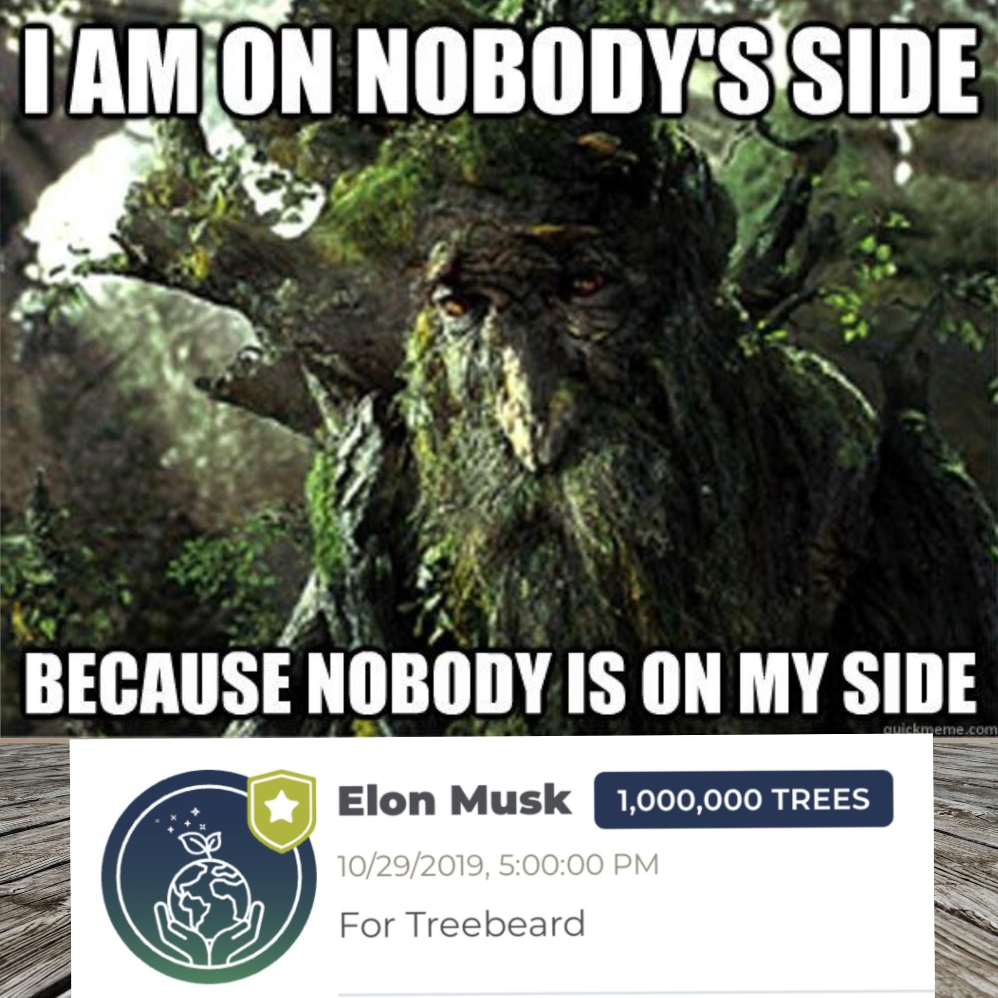 Elon: Not today, TreeBeard. Not today.