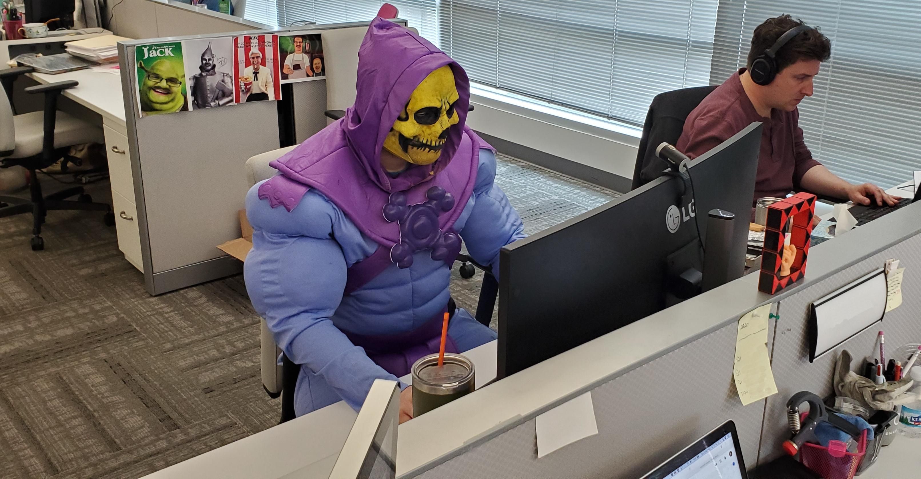 "I'd like to conquer Castle Greyskull, sure. But these finance reports are due by 4:30 and they ain't gonna do themselves."