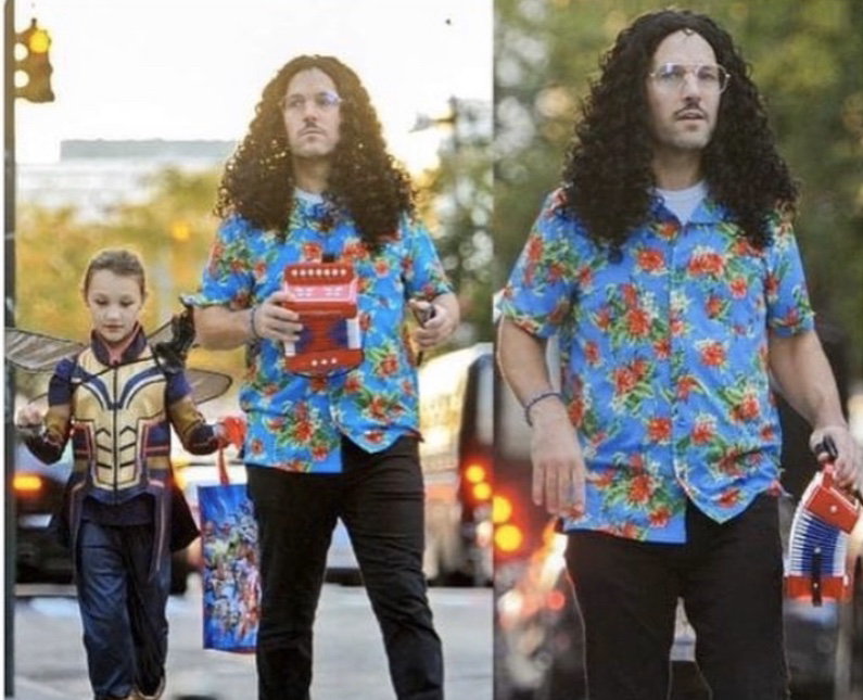 Paul Rudd’s daughter dressed as The Wasp and he dressed as...Weird Al Yankovic