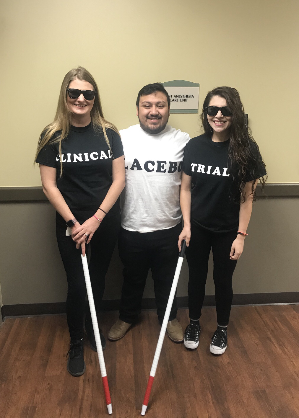 Happy Halloween, everyone! We are a double blind placebo controlled clinical trial!