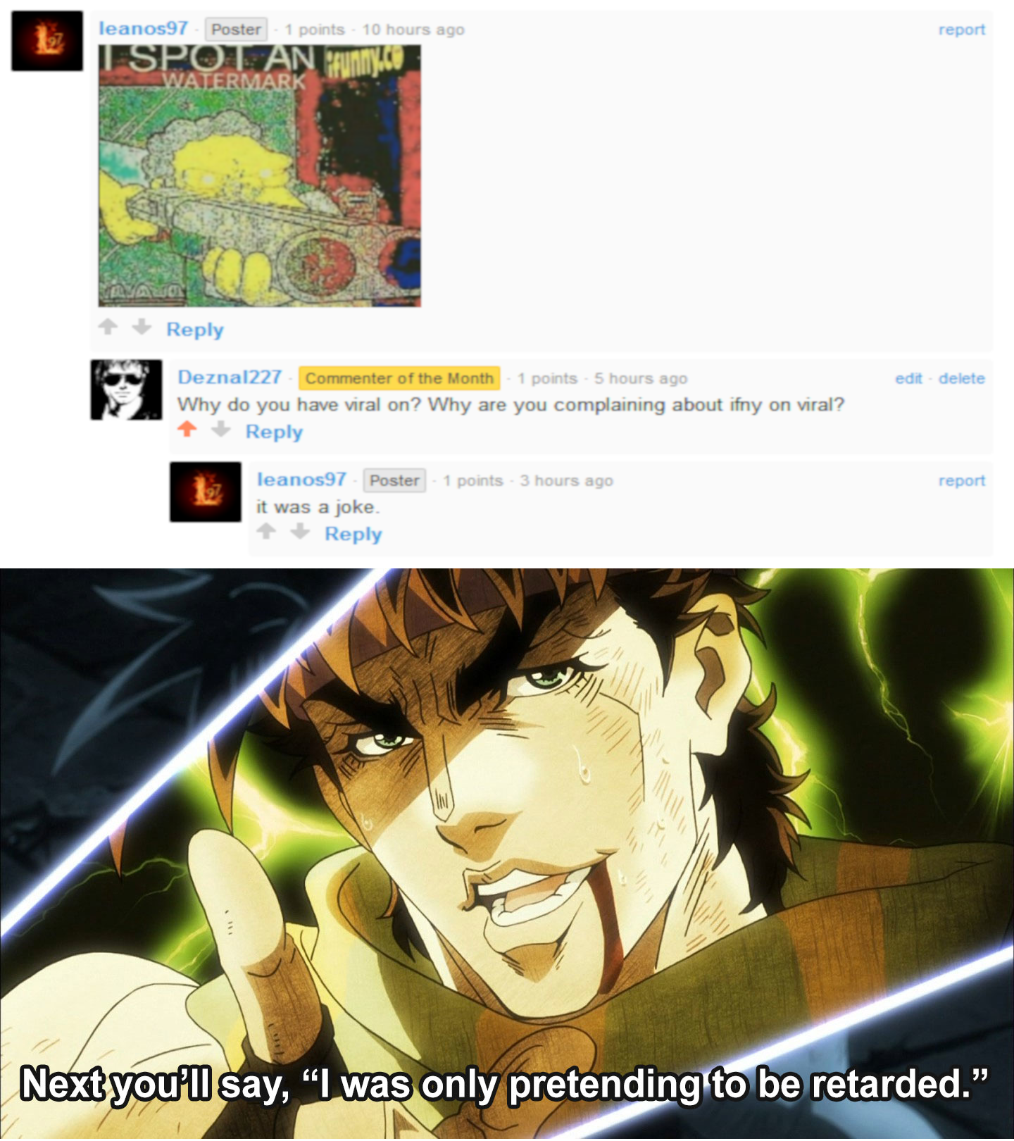 Its a joke.