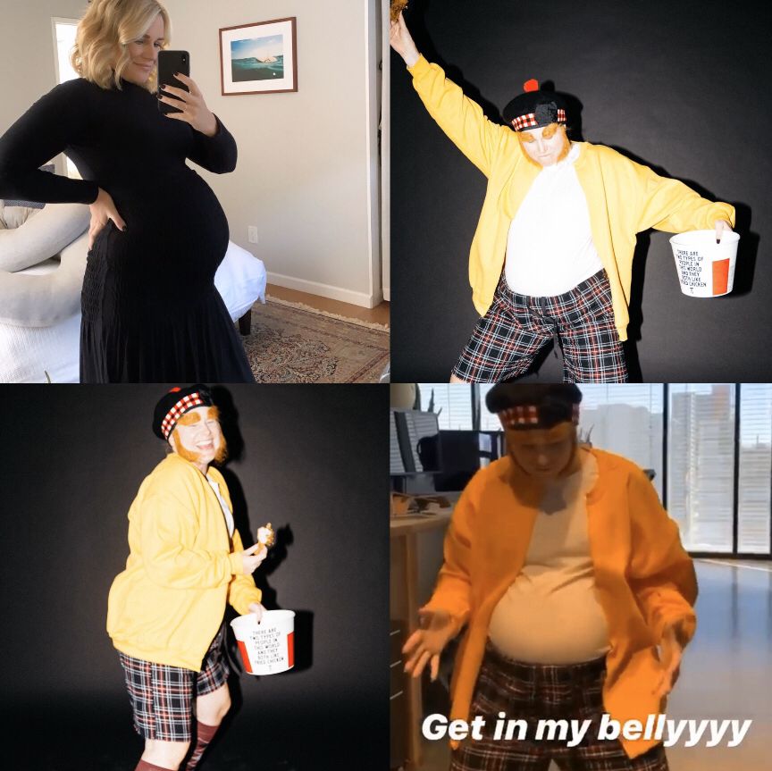 Pregnant Friend dressed up as Fat *** - GET IN MY BELLY!