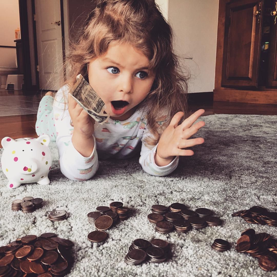 Our 3 Year Old Just Realized She Has $23