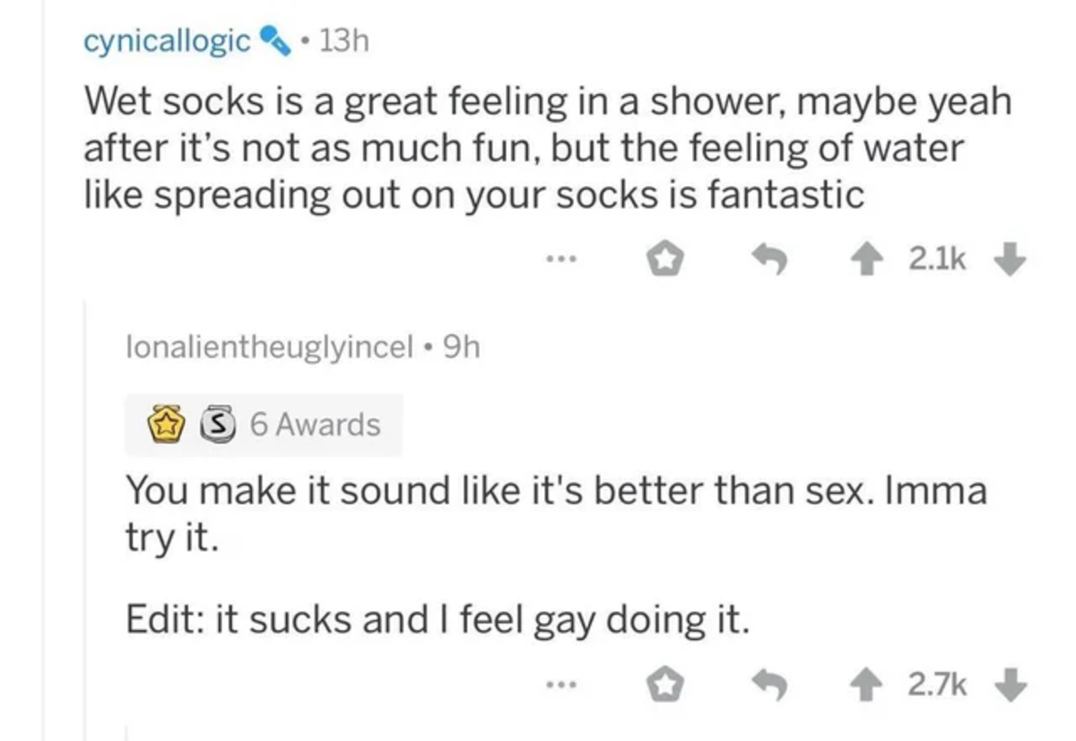 Wet socks can't prevent the gay