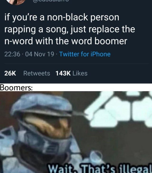 rapping boomer meme