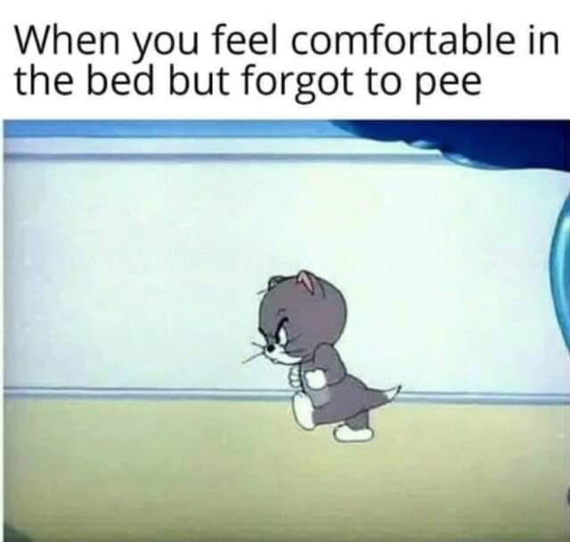 remember to pee
